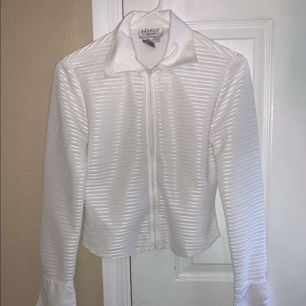 Papell blazer/ sweater petites 6p